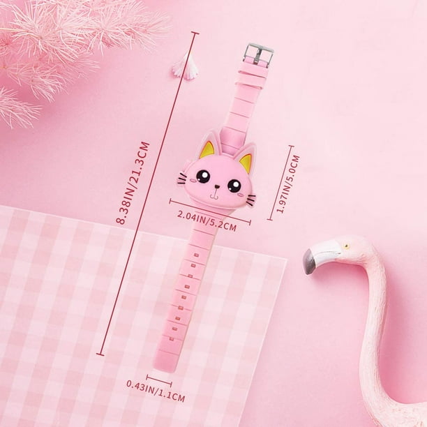 Kids Watch Girls Watch Digital Cute Shape LED Fashion Silicone Band Clamshell Design Wrist Watch Girl