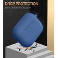 thumbnail image 2 of AirPods Pro Case Cover with Keychain, IBAOLEA FullIBAOLEA Body Protective Silicone Skin Cover Case for IBAOLEA Airpod Pro 2019 [Front LED Visible] IBAOLEA Black Diamond Blue, 2 of 6
