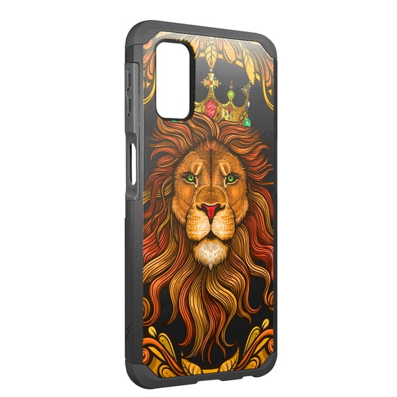DALUX MetKase Hybrid Slim Phone Case Cover Compatible with Boost Celero 5G (2023) - Royal Lion