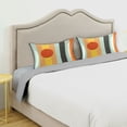 thumbnail image 3 of Yayeee Pillowcase Standard Size Set of 2 Satin Wrinkle Resistant Pillow Case, Stripes and Circle, 3 of 7