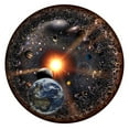 thumbnail image 2 of Rompecabezas redondo de 1000 piezas, sistema solar, universo, planeta con sol, tierra, juego de juguete para niños y adultos, 2 of 7