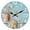 Blue, variant on Farmhouse Wall Clock 12 Inch Grey Wooden Rustic Wall Clocks Battery Operated Silent Wall Clock for Kitchen Bedroom
