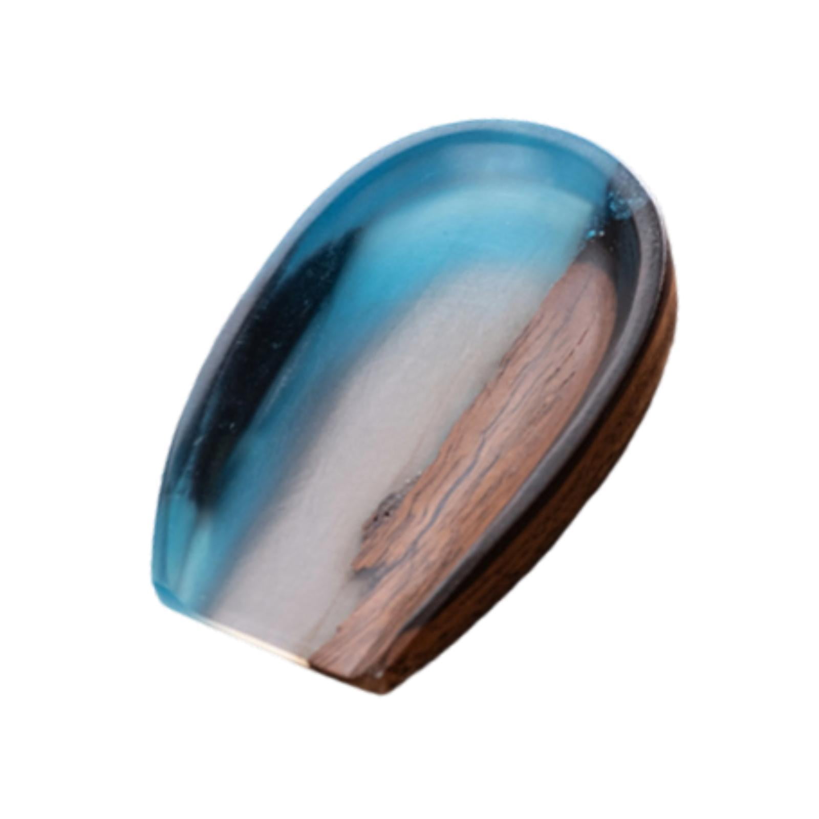 CarpNettore Coffee Bean Cup Cha He Tray Wood Resin Coffee Accessory Measuring Tray Weighing Color E