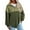 ARMYGREEN, variant on SWQZVT Womens Sweatshirts Waffle Knit Half Zip Pullover for Women Casual Long Sleeve Lightweight Loose Fit Fall Tops L