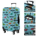 thumbnail image 5 of Blue Cartoon Dinosaurs Repeating Pattern Luggage Cover Fashion Suitcase Cover Baggage Covers Fit 25-28 Inch Luggage (Go Travel), 5 of 5