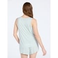 thumbnail image 3 of Joyspun Women's Tank Top and Shorts Pajama Set, 2-Piece, Sizes XS to 3X, 3 of 5