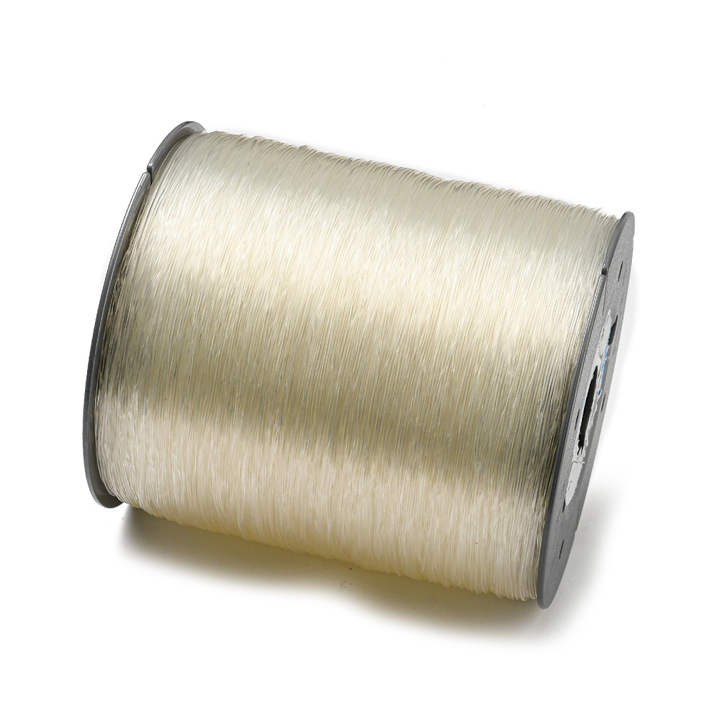 Korean Flat Elastic String Elastic Beading Thread for Stretch Bracelet Making Clear 0.8mm 1093.61 yards(1000m)/roll