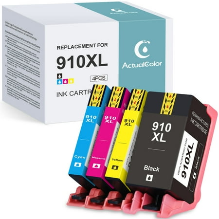 910XL 910 XL Ink Cartridge Replacement for HP 910XL 910 Combo Pack for OfficeJet Pro 8022 8020 8025 8028 8035 Printer (1x Black 1x Cyan 1x Magenta 1x Yellow  4-Pack) What we provide 4-Pack 910 910XL Ink Cartridge Replacement for HP 910 910XL Ink Cartridges Combo Pack 1 x 910 Standard Black Ink Cartridge-3YL61AN 1 x 910XL Cyan Ink Cartridge-3YL62AN 1 x 910XL Magenta Ink Cartridge-3YL63AN 1 x 910XL Yellow Ink Cartridge-3YL64AN Notice: 1. our 910 910XL ink cartridge DO NOT compatible for E series printer model with HP+ service. Pls check if your printer model is with “e” before placing order. If with “e”  our cartridges will not work. 2. 910 Black cartridge is Standard capacity 3. Please note that printer firmware updates can block compatible cartridges from working. To keep compatible 910 ink working correctly  you can ignore firmware update reminders. Compatible printers: OfficeJet Pro 8015 / 8020 / 8022 / 8024 / 8025 OfficeJet Pro 8028 / 8031 / 8033 / 8034 / 8035 Page Yield Up to 300 pages per 910 Standard Black ink cartridge at 5% coverage Up to 825 pages per 910XL Cyan/Magenta/Yellow ink cartridge at 5% coverage The reason choose us Fully automatic ink cartridge production line  which produces ink cartridges with high efficiency and stable quality. From R&D to production  after multi - channel precision equipment detection process to prevent quality problems.