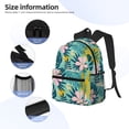 thumbnail image 5 of Lsque Tropical Floral Classic Casual Backpack - Large Capacity Water-Resistant Backpack for School, Work, Travel, and Outdoor Activities, 5 of 8