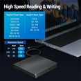 thumbnail image 3 of External Blu Ray Drive for Laptop PC Portable BD CD DVD Player Burner Writer Reader Compatible, 3 of 5