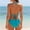 Light Blue, variant on Taqqpue Women's Bikini Set Two Piece Swimsuit Triangle Top String Mid Rise Bottom Cheeky Bathing Suit for Women