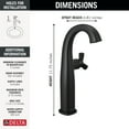 thumbnail image 2 of Delta 7776-CZ-PR-DST Stryke 1.2 GPM Vessel Single Hole Bathroom Faucet - Lumicoat, 2 of 2