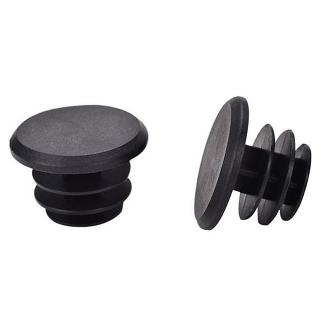 GLFILL Grip Plug Bicycle Plug Handlebar Plugs Workmanship 2pcs Handlebar Bar End Grip Plug Stoppers Bike Soft Rubber Push-in Black 02