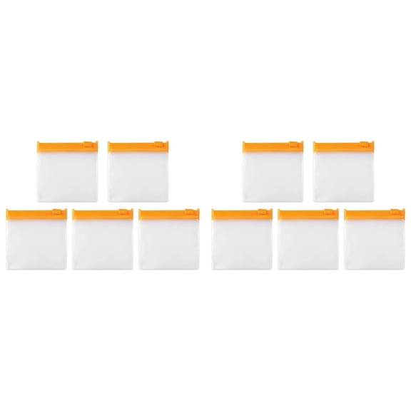 Kaireo Pill Bags for Travel Pill Pouch Organizer Pack of 10 BPA Free Pill Pouches for Medicine Reusable with Write on Label & Waterproof Zipper Seal AM PM Pill Baggies for Vitamins