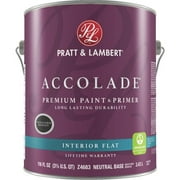 Pratt & Lambert Accolade Premium 100% Acrylic Paint & Primer Flat Interior Wall Paint, Neutral Base, 1 Gal.