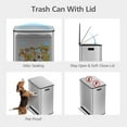 thumbnail image 5 of Garvee Stainless Steel 16 Gallon Trash Can, Pedal Dual Trash Bin, Silver, 5 of 8