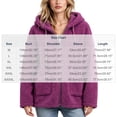 thumbnail image 6 of Plus Size Womens Fuzzy Winter Coats Full Zip Oversized Lightweight Hooded Fall Jackets with Pockets Drawstring Long Sleeve Loose Outerwear Size to 4XL, 6 of 9