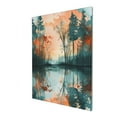 thumbnail image 3 of 12x16 inch Frameless Canvas Painting Watercolor Sunset Lake Water,Exquisite Bathroom Accessory,Bathroom,Yard Garden,Studio Wall Decor Poster & Prints,Modern Style Watercolor Canvas Paintings, 3 of 6