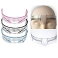 thumbnail image 3 of Ruanlalo Reusable Eyebrow Stencil Makeup Microblading Measure Symmetrical Tattoo Ruler 1#, 3 of 6