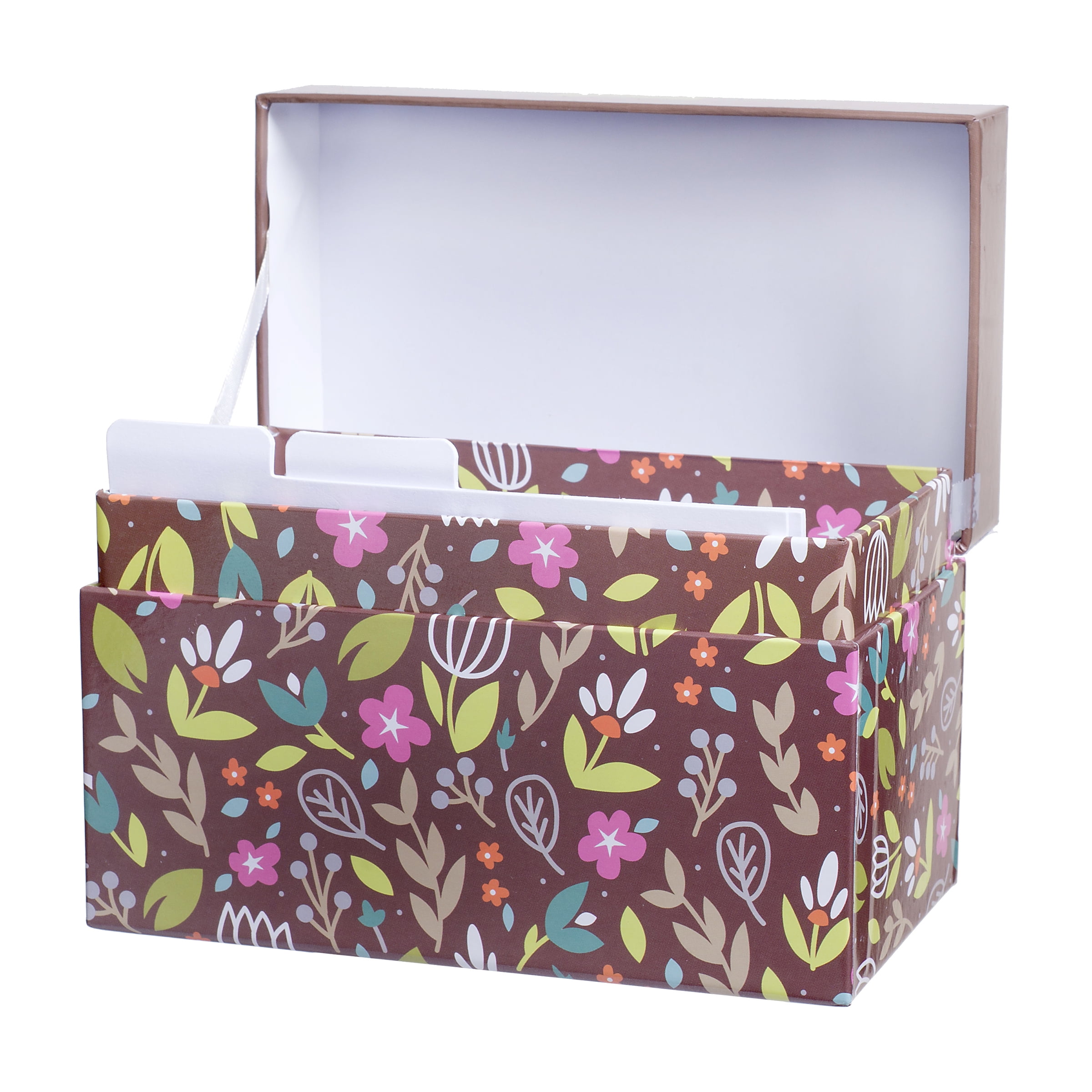 Darice Recipe Card Box Floral