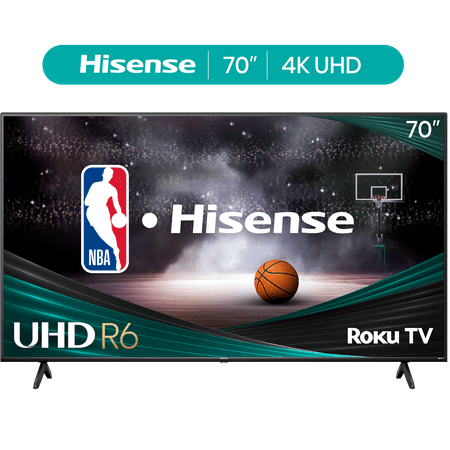 Hisense 70" Class 4K UHD LED LCD Roku Smart TV HDR R6 Series 70R6E4