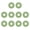 Green, variant on CEORPER 10Pcs Rubber Locking Guitar Strap Locks Protector Blocks for Guitar Enthusiast