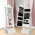 thumbnail image 1 of Bingirl Jewelry Cabinet with Full-Length Mirror, 1 of 6