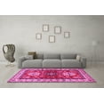 thumbnail image 3 of Ahgly Company Indoor Rectangle Geometric Pink Traditional Area Rugs, 5' x 8', 3 of 4