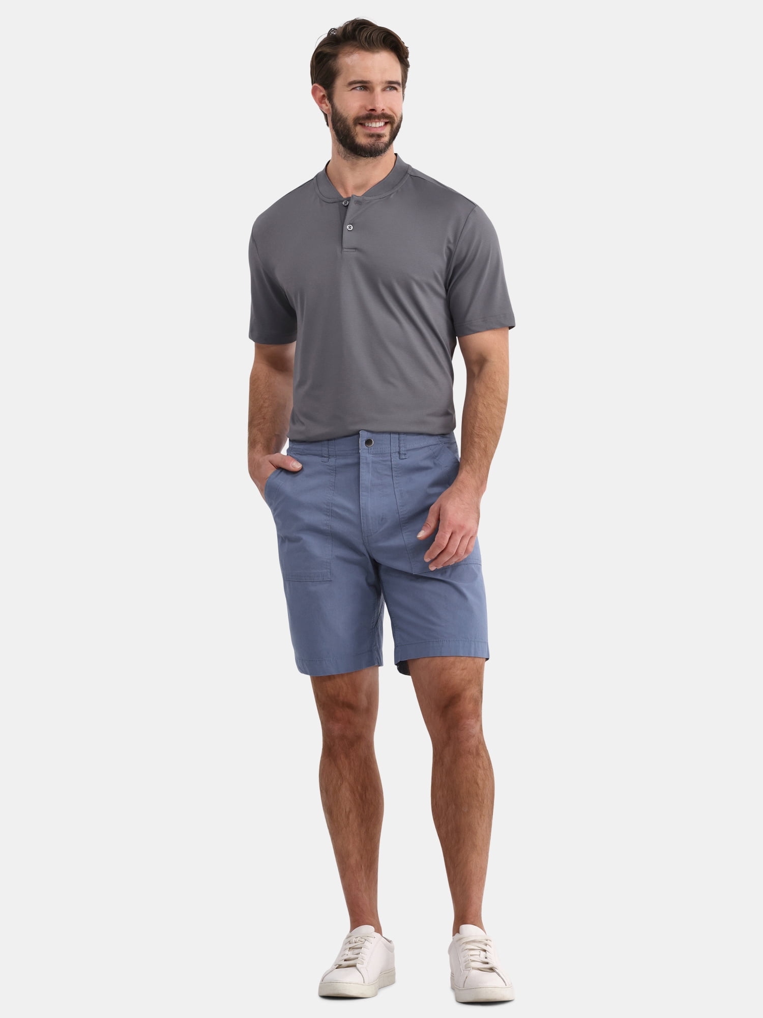 Birdie Bound Men's and Big Men's Henley Golf Shirt, Sizes XS-5XL