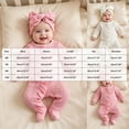 thumbnail image 4 of 6-12M Newborn Baby Girl Spring And Summer Solid Color Romper For Infants And Toddlers, 4 of 9