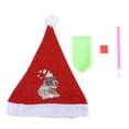 thumbnail image 4 of Sombrero de Papá Noel, Sombrero de Navidad Mano de Bricolaje Sombrero de Elfo de Navidad Mini Sombrero Sombreros Rendimiento Finamente Afinado, 4 of 12
