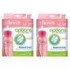 Dr. Brown's Natural Flow Options Baby Bottles, 3 Pack, Pink, 8 Oz (Pack of 2) + Eyebrow Ruler
