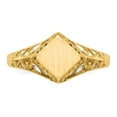 thumbnail image 4 of 14k 8.5x8.0mm Open Back Signet Ring RS527, 4 of 5