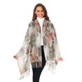 thumbnail image 3 of FORMRS Womens Scarf Winter Soft Long Big Warm Shawls Wrap Tassel Scarves, Red Mountain Pattern, 3 of 9