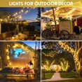 thumbnail image 3 of GooingTop Solar String Lights 52.3ft 160 LED Solar Tree Lights Outdoor Waterproof,Camping String Lights Yard Lights Christmas Lights with 8 Modes for Tree Wedding Holiday Party(Warm White), 3 of 7