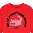thumbnail image 3 of Pokémon - Slowpoke Relax Do Nothing Repeat - Youth Long Sleeve Graphic T- Shirt, 3 of 5