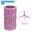 thumbnail image 2 of 164ft Floral Bind Wire Wrap Twine 2 Rolls 1mm Florist Wire Iron Wire Paper Covered Vine Purple, 2 of 6