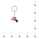 thumbnail image 3 of Jumpingount Colgante de cadena de plata a la moda, más atractivo entre la multitud, muestra un collar encantador de sabor único, llavero llavero 10Conjunto, 3 of 6