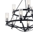 thumbnail image 4 of Farmhouse Nine Light Chandelier in Black Finish Bailey Street Home 147-Bel-4187424, 4 of 5