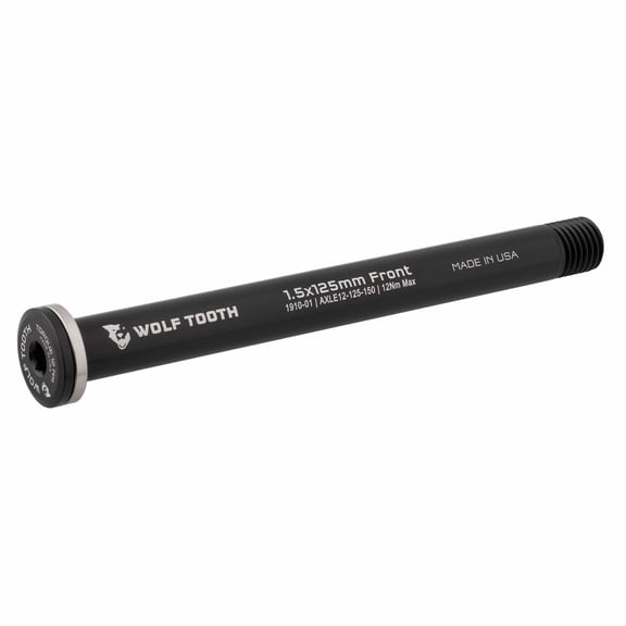 Wolf Tooth Front Axle for Road Forks 12 1.5 x 125mm Black