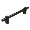 thumbnail image 2 of GlideRite 4-1/4 in. Center European Solid Cabinet Bar Pulls, Matte Black, Pack of 10, 2 of 5