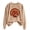 Khaki 0826 sweatshirts, variant on Womens Thanksgiving Day Crew Neck Sweatshirts Trendy Turkey Printed Pullovers Causal Fall Long Sleeve Graphic Tops Black L