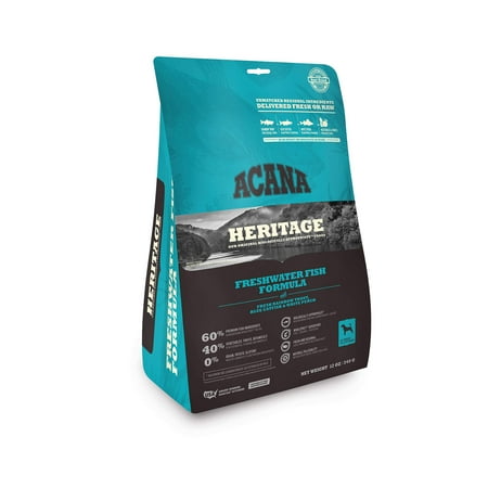 High Supply Heritage Dry Dog Food, Freshwater Fish, Biologically Appropriate & Grain Free 12