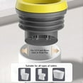 thumbnail image 3 of Anillos de cera para inodoro con válvula antirretorno - Anillo de cera grueso para inodoro, compatible con tuberías de desagüe de 3.2 a 4 pulgadas, fácil instalación., 3 of 4