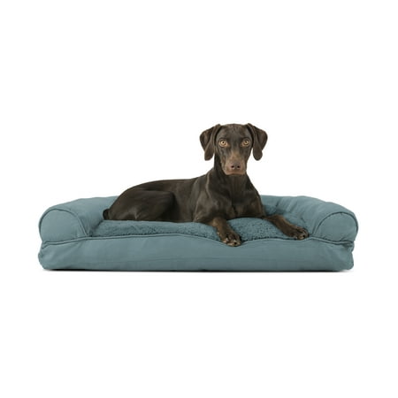 UPC: 0842229105780 | FurHaven Pet Products | Plush & Suede Pillow Sofa Pet Bed for Dogs & Cats – Deep Pool Large