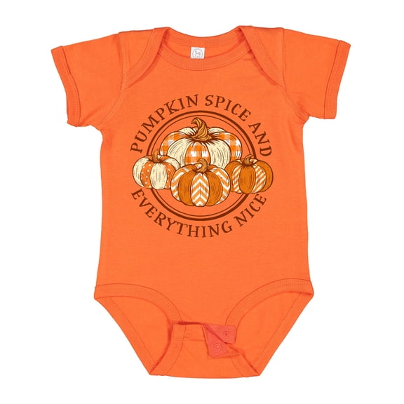 Inktastic Pumpkin Spice and Everything Nice Boys or Girls Baby Bodysuit
