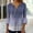 Purple, variant on Babysbule Womens Tops Long Sleeve Fashion Women's Summer V-Neck 3/4 Sleeve Print Casual T-shirt Blouse