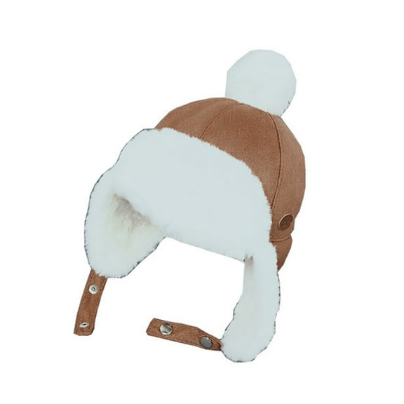 JUNTEX Baby Boys Girls Hat Kids Children Ear Flap Muff Winter Warm Lei Feng Plush Cap