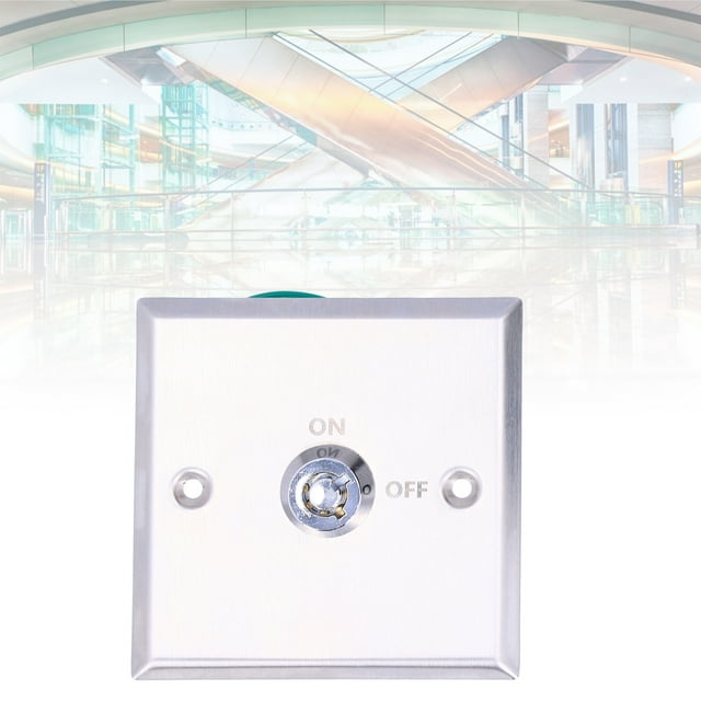 Emergency Key Switch, Door Key Switch Exit Key Switch DC 12V For Gate For Garage Door