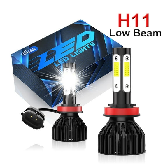H11 LED Headlight Low Beam For Chevrolet	Colorado 2015-2018 2019 2020 2021, 6000K Cool White 4000LM Super Bright High Power Lamps, Easy Install, Plug-N-Play Halogen Replacement